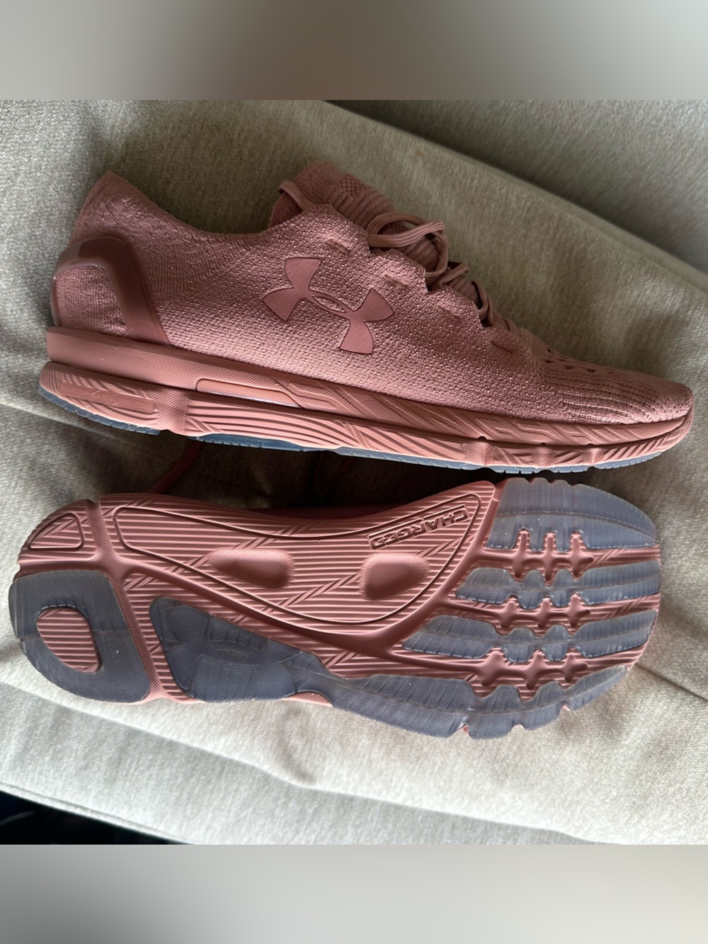 Under Armour Unisex Rose Pink Athletic Running Shoes